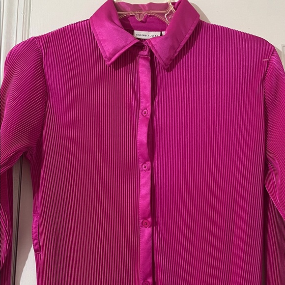 Sincerely Jules Fuchsia Pleated Dress - Picture 8 of 13